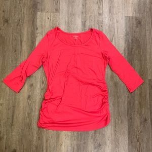 Motherhood Maternity pink 3/4 Length top